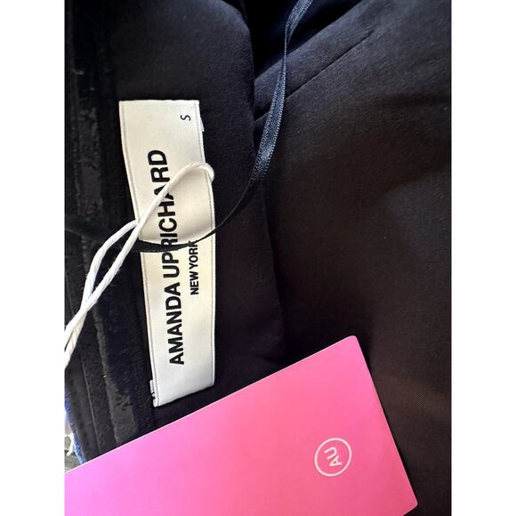 Amanda Uprichard Strapless Oscar Dress Womens S Blue Floral Mini Bubble New - Picture 6 of 6